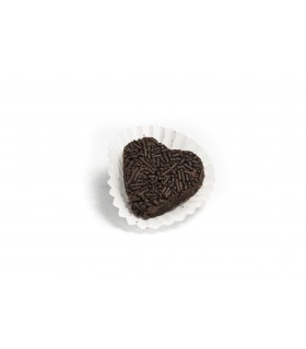 Corazones de Trufa de Chocolate Negro.